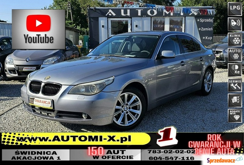 BMW Seria 5  Sedan/Limuzyna 2003,  2.2 benzyna+LPG - Na sprzedaż za 10 900 zł - Świdnica