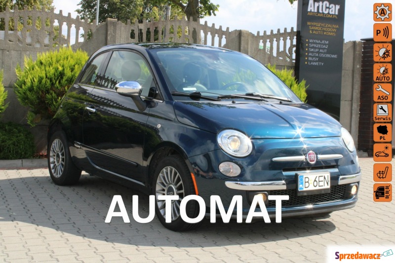 Fiat 500  Hatchback 2012,  1.4 benzyna, automat - Na sprzedaż za 27 900 zł - Zambrów