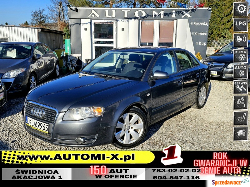 Audi A4  Sedan/Limuzyna 2006,  2.0 benzyna+LPG, automat - Na sprzedaż za 16 800 zł - Świdnica