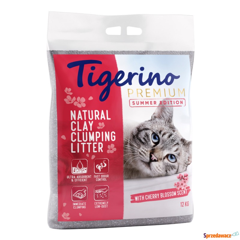 Tigerino Premium, żwirek dla kota - zapach kwiatu... - Żwirki do kuwety - Radom