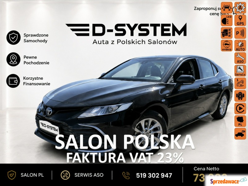 Toyota Camry  Sedan/Limuzyna 2022,  2.5 hybryda, automat - Na sprzedaż za 73 983 zł - Białystok