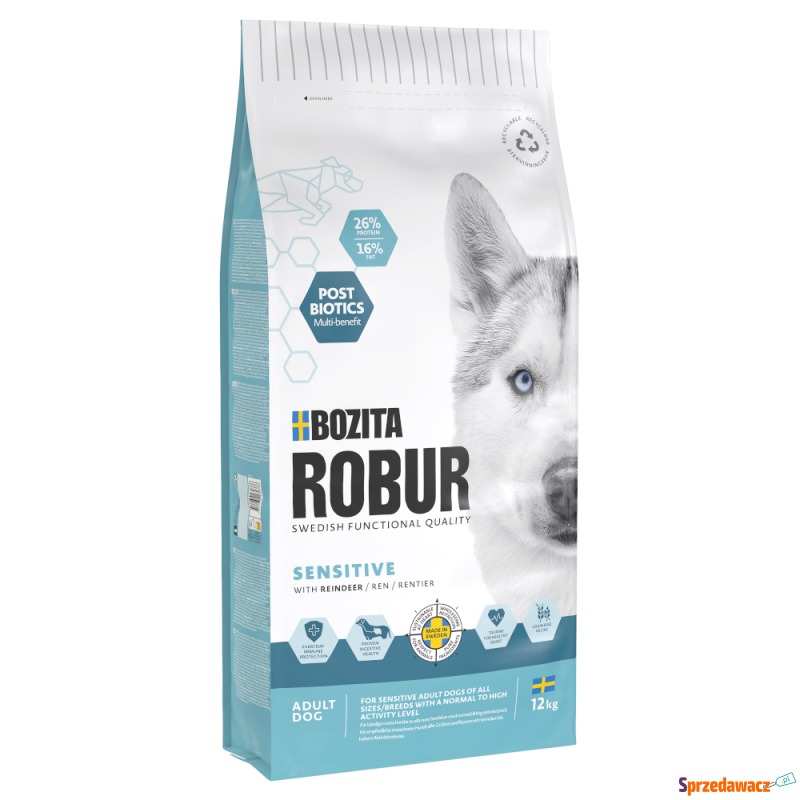 Bozita Robur Sensitive Grainfree, renifer - 12... - Karmy dla psów - Toruń