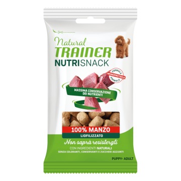 Natural Trainer Nutri Snack Puppy & Adult, liofilizowane kawałki, 20 x 20 g - Wołowina