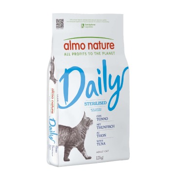 Almo Nature Daily Sterilised, tuńczyk - 12 kg