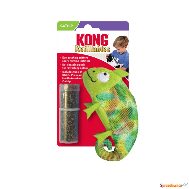 KONG Refillables zabawka dla kota, kameleon -... - Zabawki dla kotów - Stargard