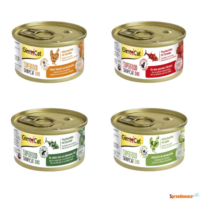Pakiet Próbny GimCat Superfood ShinyCat Duo, 6... - Karmy dla kotów - Słupsk