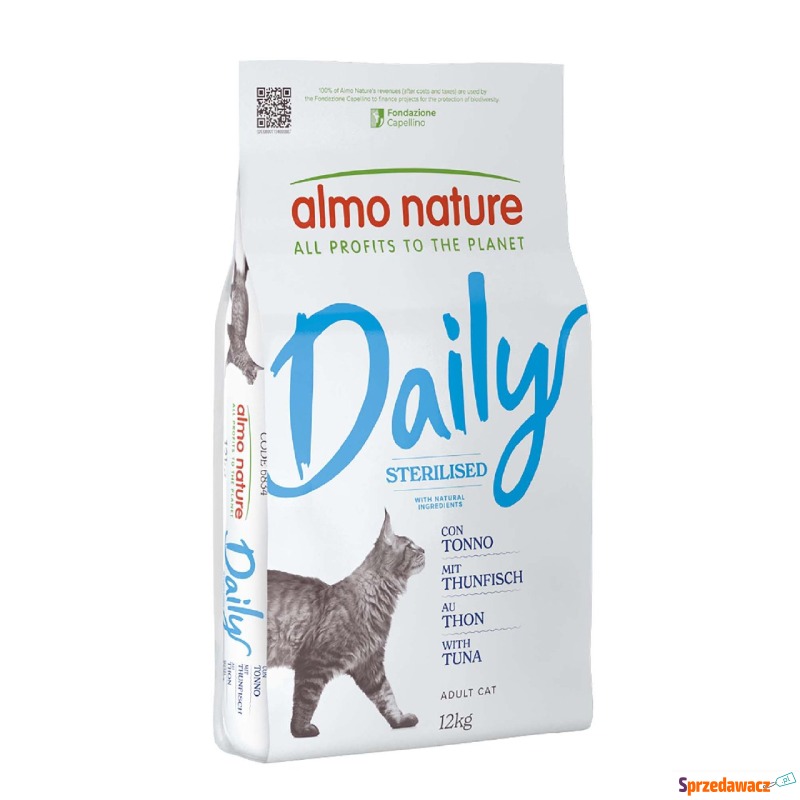 Almo Nature Daily Sterilised, tuńczyk - 12 kg - Karmy dla kotów - Gdynia