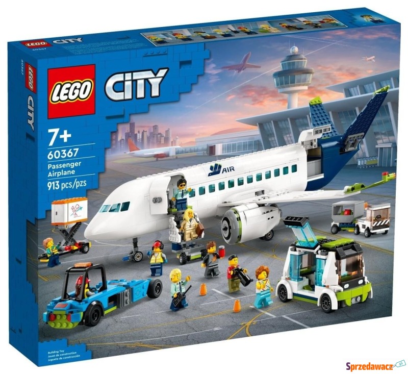 Klocki konstrukcyjne LEGO City 60367 Samolot... - Klocki - Tarnobrzeg