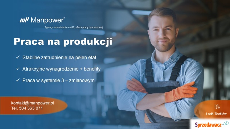 Praca na produkcji - Praca fizyczna - Łódź