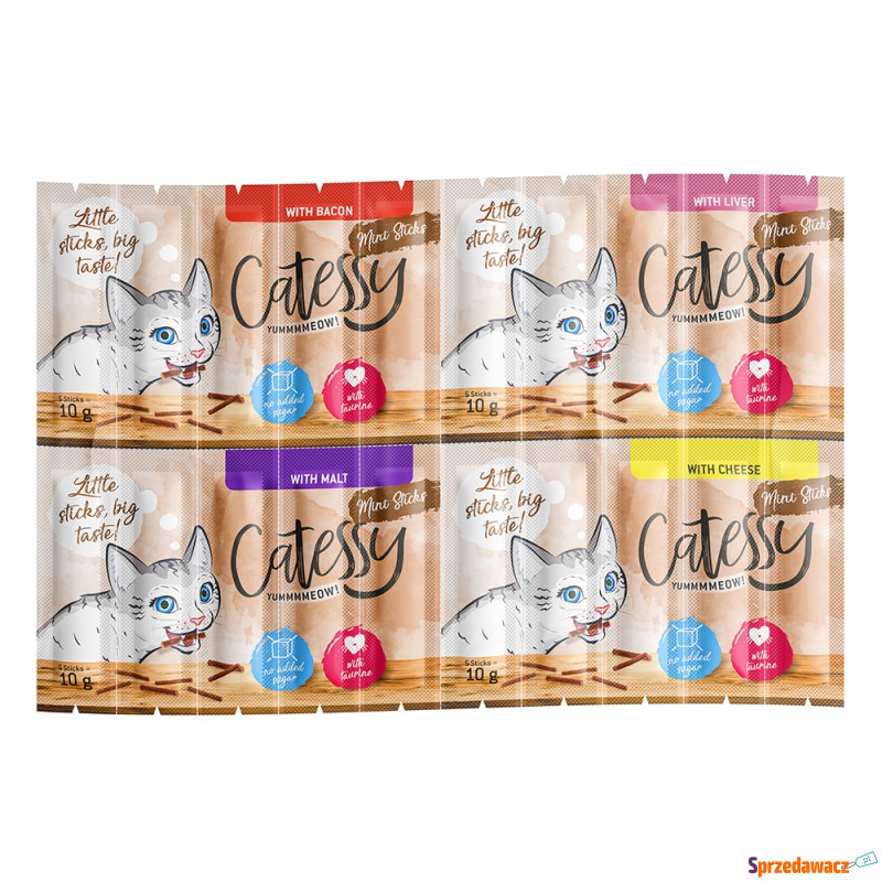 Pakiet mieszany Catessy Mini Sticks - 20 x 2 g,... - Przysmaki dla kotów - Siedlce