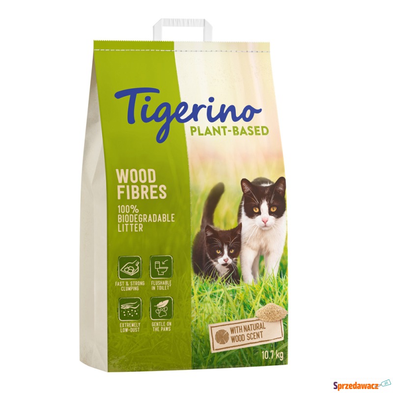 Tigerino Plant-Based, żwirek na bazie drewna -... - Żwirki do kuwety - Starogard Gdański