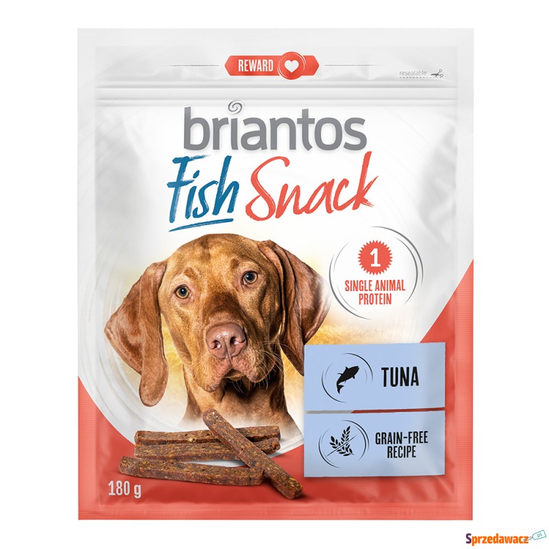 Briantos Fish Snacks, tuńczyk i łosoś, dla ps... - Przysmaki dla psów - Lubin