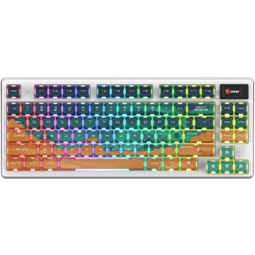 Klawiatura Klawiatura gamingowa MSI Forge GK600 TKL Wireless Mars US bezprzewodowa mechaniczna podśw