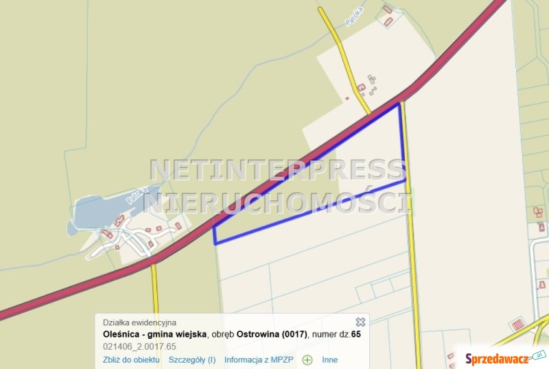 Sprzedaż działki w Ostrwinie - 47100 m2 - Działki na sprzedaż - Oleśnica