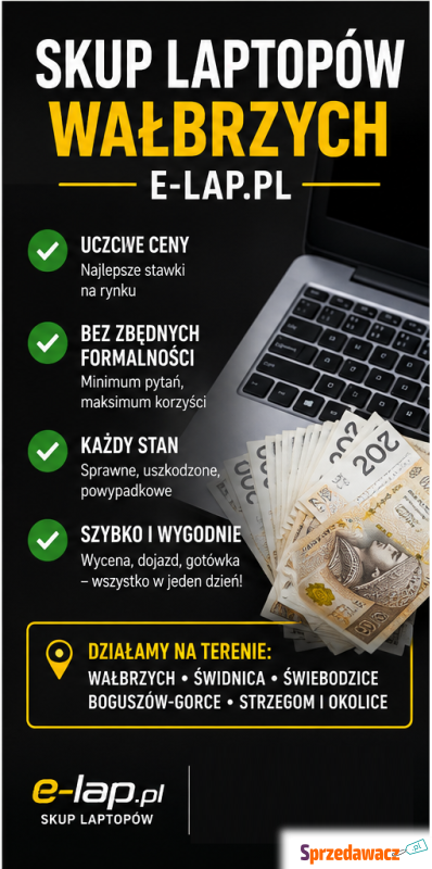 Skup laptopów sprawnych i uszk...