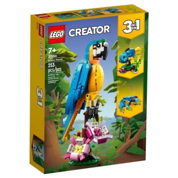 Klocki konstrukcyjne LEGO Creator 3w1 31136 Egzotyczna papuga