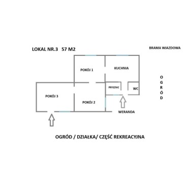 Mieszkanie trzypokojowe Andrespol,   57 m2, parter - Sprzedam - zdjęcie 4