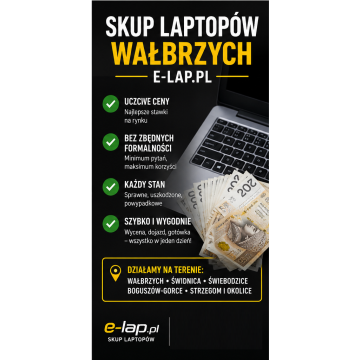 Skup laptopów sprawnych i uszkodzonych