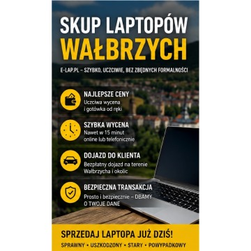 Skup laptopów sprawnych i uszkodzonych - Usługi komputerowe, serwis - Wałbrzych - zdjęcie 3