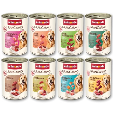 animonda GranCarno Adult, 48 x 400 g - Pakiet mieszany, 8 smaków