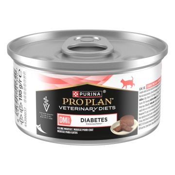 5% taniej! PURINA PRO PLAN Veterinary Diets Feline Mousse, 48 x 195 g - DM ST/OX Diabetes Management