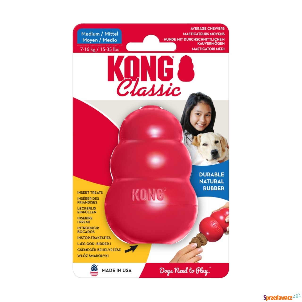 KONG Classic - M, 8,5 cm