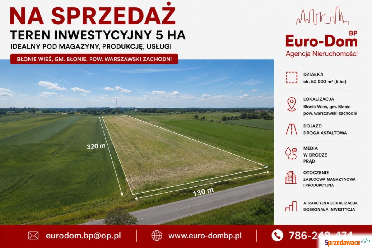5ha pod U-P Błonie k/Warszawy