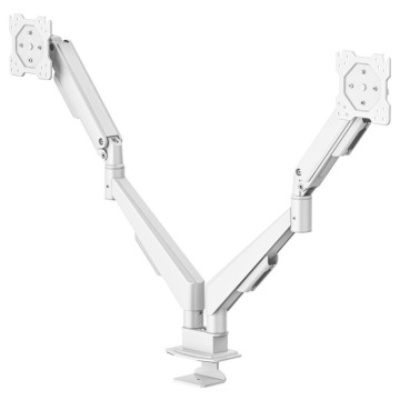 Hama 220908 uchwyt do monitora sprężyna gazowa, 2 ramiona, 13'' - 35'', biały