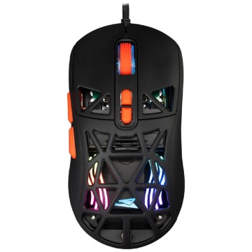 Mysz gamingowa Baracuda Seal 7D 12800 DPI RGB czarna