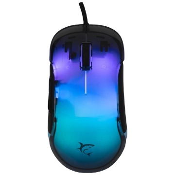 Myszka gamingowa White Shark Mordred czarna RGB 12800 dpi