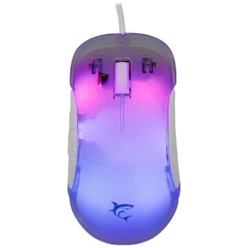 Myszka gamingowa White Shark Mordred biała RGB 12800 dpi