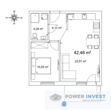 Mieszkanie dwupokojowe Kraków,   42 m2 - Sprzedam - zdjęcie 2