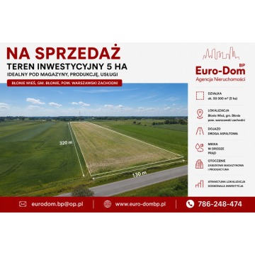 5ha pod U-P Błonie k/Warszawy