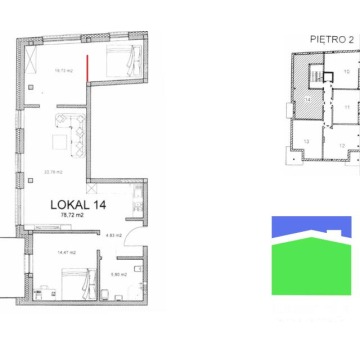 Mieszkanie  4 pokojowe Pabianice,   78 m2, drugie piętro - Sprzedam - zdjęcie 3