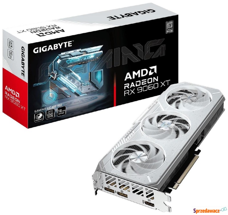 Gigabyte Radeon RX 9060 XT GAMING ICE 16GB OC - Karty graficzne - Nowy Sącz