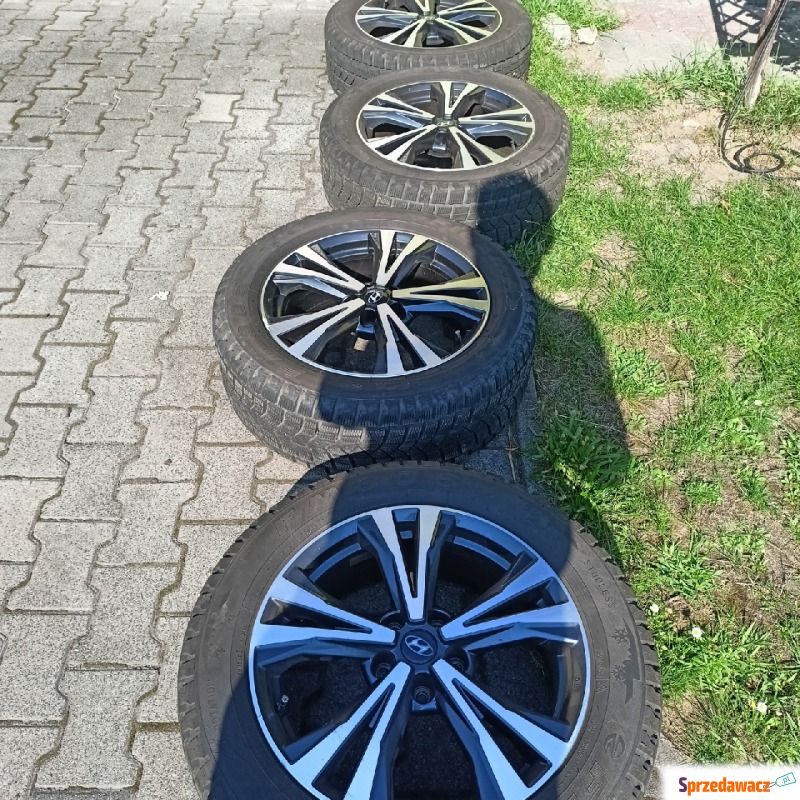 Sprzedam opony zimowe z felgami aluminiowymi - Opony do aut osobowych - Dąbrowa Górnicza