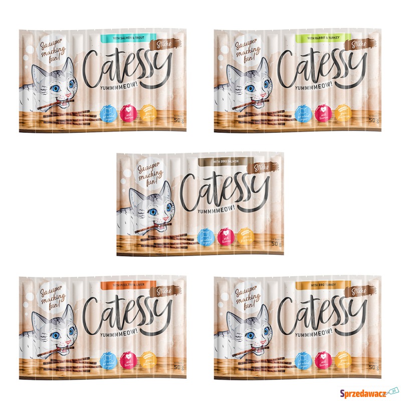Mega Pakiet Catessy Sticks, 150 x 5 g - Mix (5... - Przysmaki dla kotów - Chełm