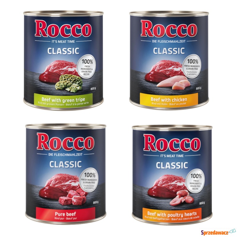 Megapakiet Rocco Classic, 24 x 800 g - Mieszany... - Karmy dla psów - Warszawa