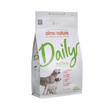Almo Nature Daily all Breeds, wołowina i ryż - 1,2 kg