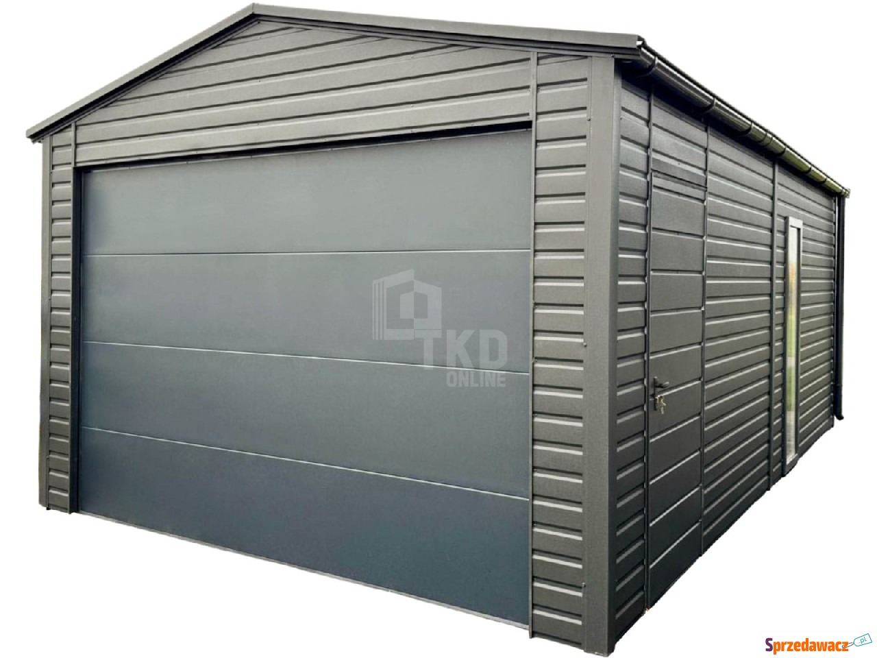 Garaż blaszany 5x6m - brama se...