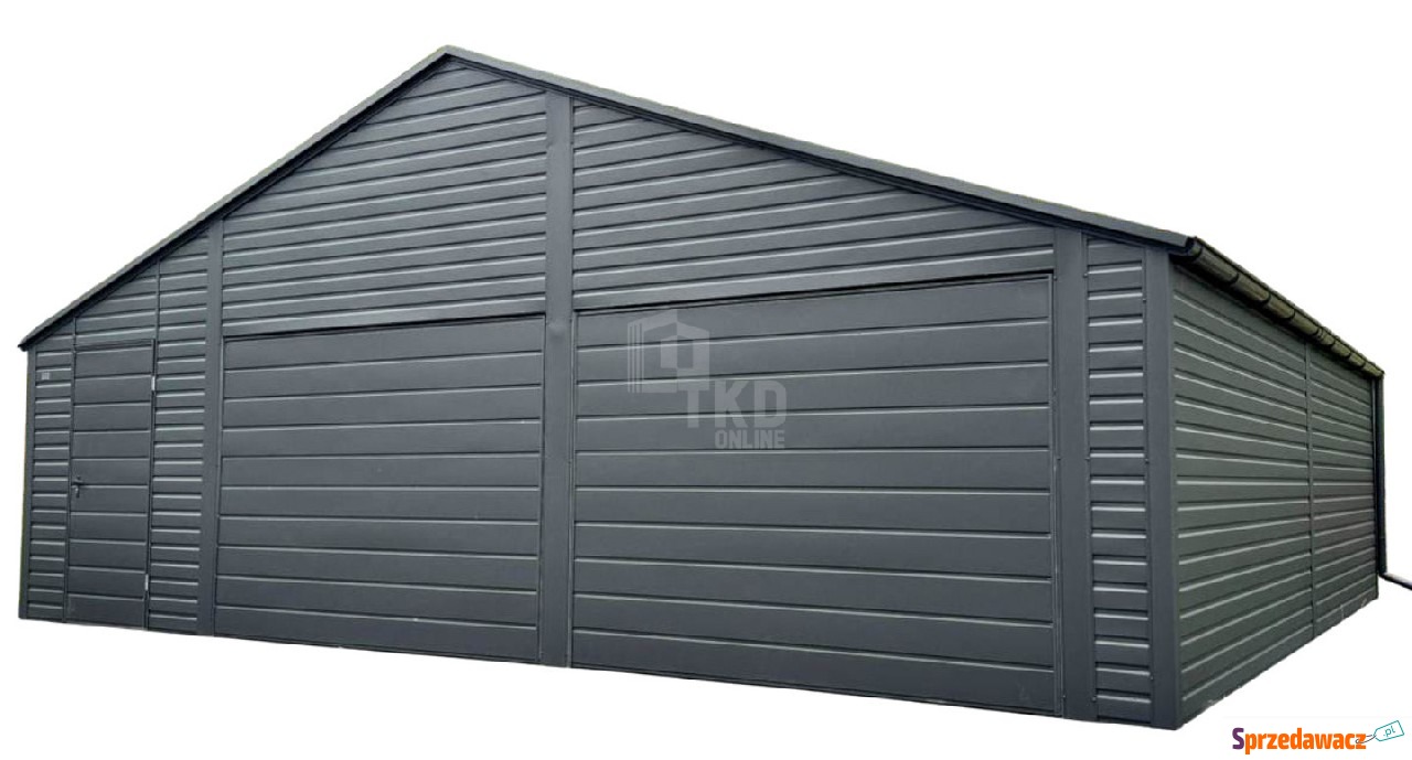 Garaż blaszany 8x6m 2 x brama...