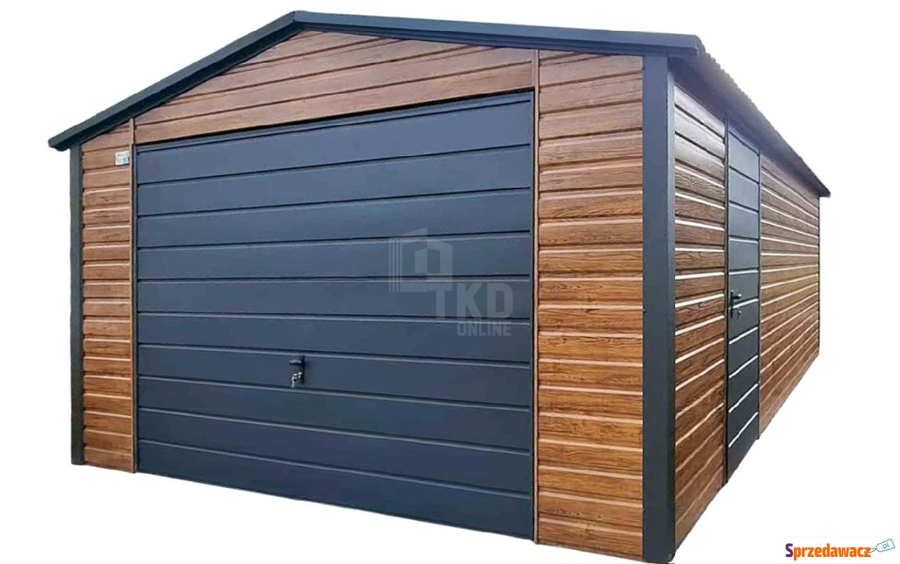 Garaż blaszany 4,5x6 m brama u...