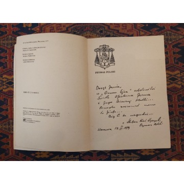 Autograf/Książka kard Stefan Wyszyński Cień Ojca Autor Jan Dobraczynski