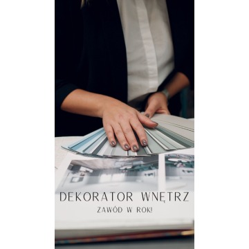 Dekorator wnętrz- kurs roczny!