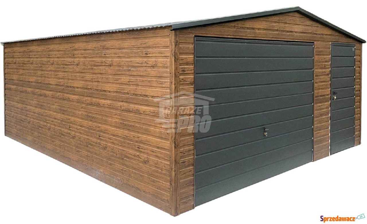 Garaż blaszany 5x6m - brama -...