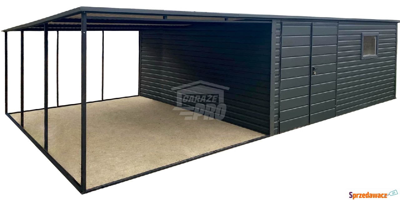 Garaż Blaszany 5x4m + Wiata 4m...