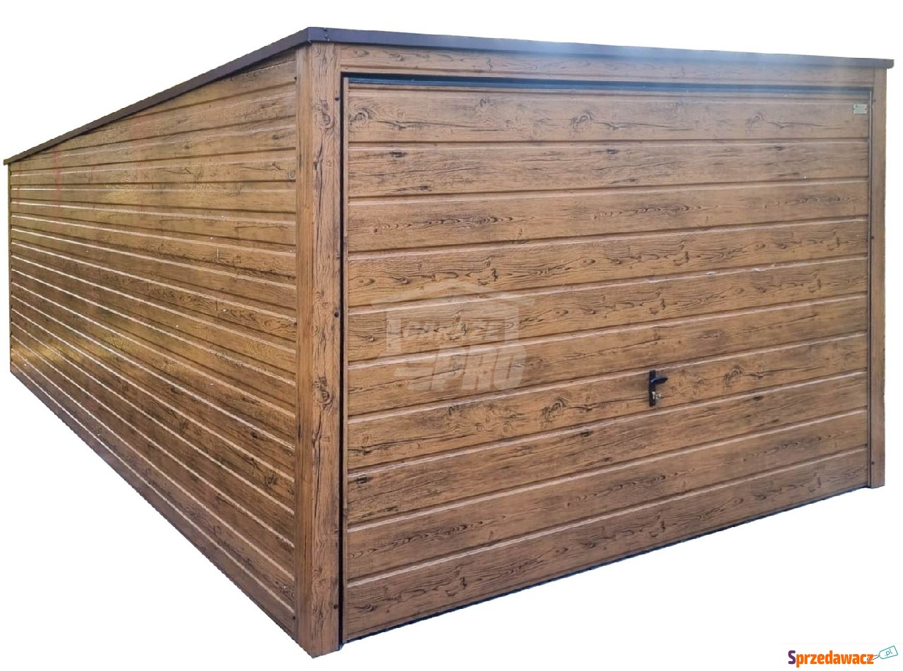 Garaż blaszany 3x6m - brama  d...