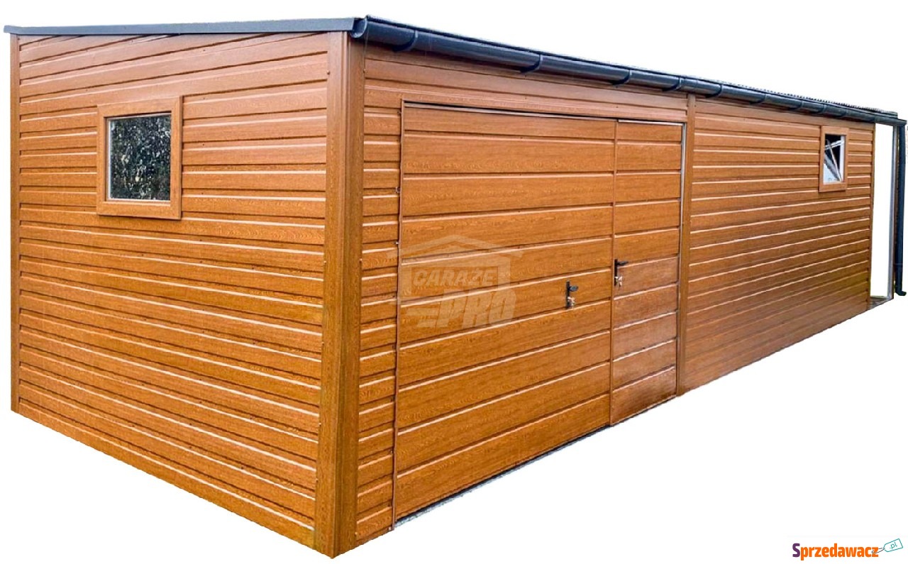Garaż blaszany 7x3m wiata 1m brama...