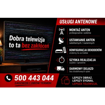Montaż i ustawianie anten satelitarnych I naziemnych
