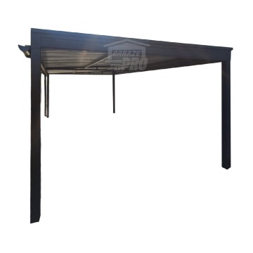 Wiata samochodowa - Carport 3x6m - dach spad w bok  - ukryty spadek GP720